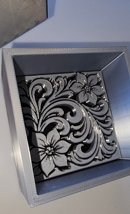 Baha Ranch 3D Tooled Gift Box - choice of colors and sizes