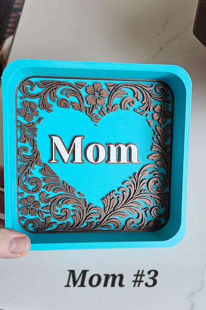 Baha Ranch 3d Print Western Longhorn Cowboy Cowgirl Accessory Tooled Tray