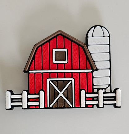 3D Highland Cow Farm Magnet Gift Set