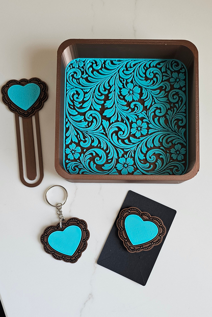 Baha Ranch 3D Deluxe Mom Daughter Bride Gift Set  Tray Keychain Pin Bookmark