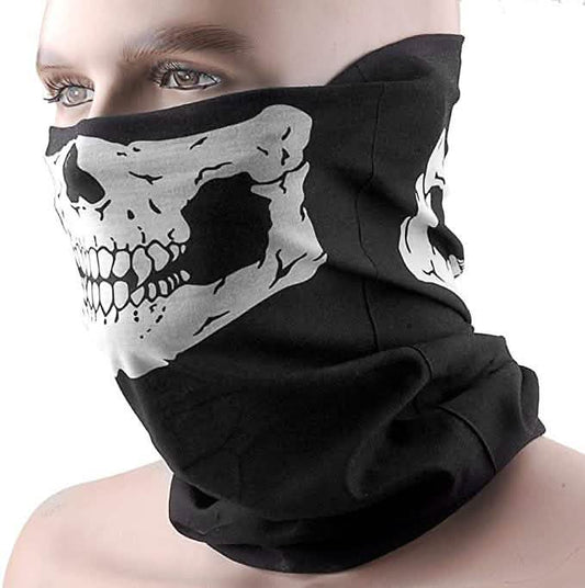Skull Face Bandana Mask and Neck Gaiter