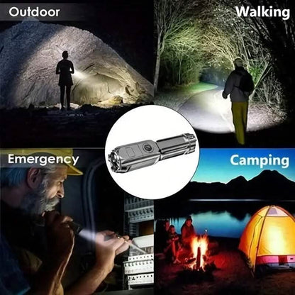 Strong Telescopic Light Zoom Flashlight
