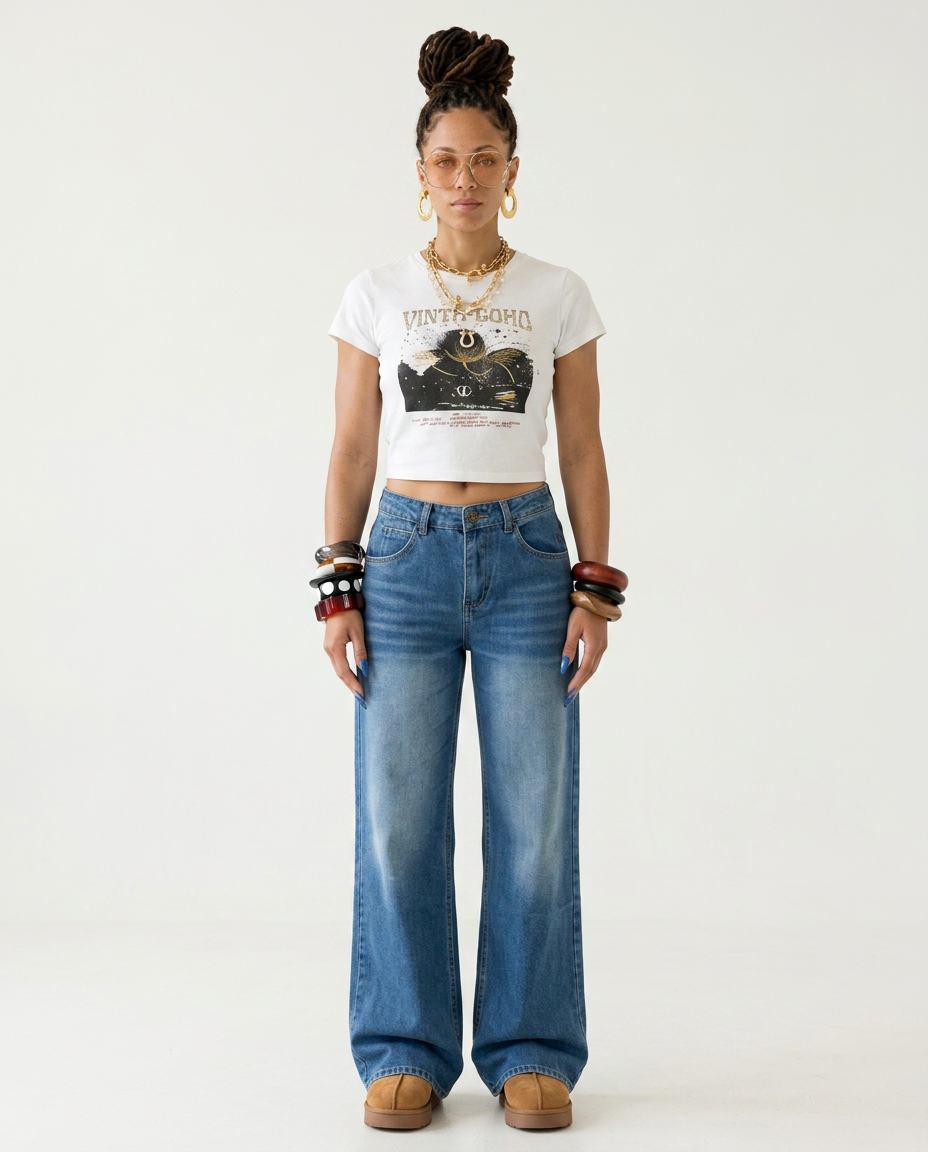 Free Spirit Vintage Wide Leg Jeans