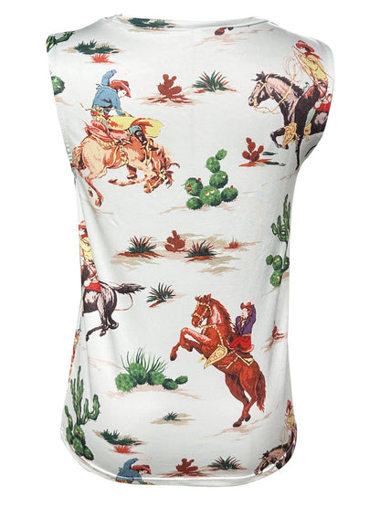 Women's Western Rodeo Graphic Tank Top – Cowboy Style