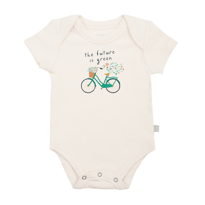 graphic bodysuit | future is green
