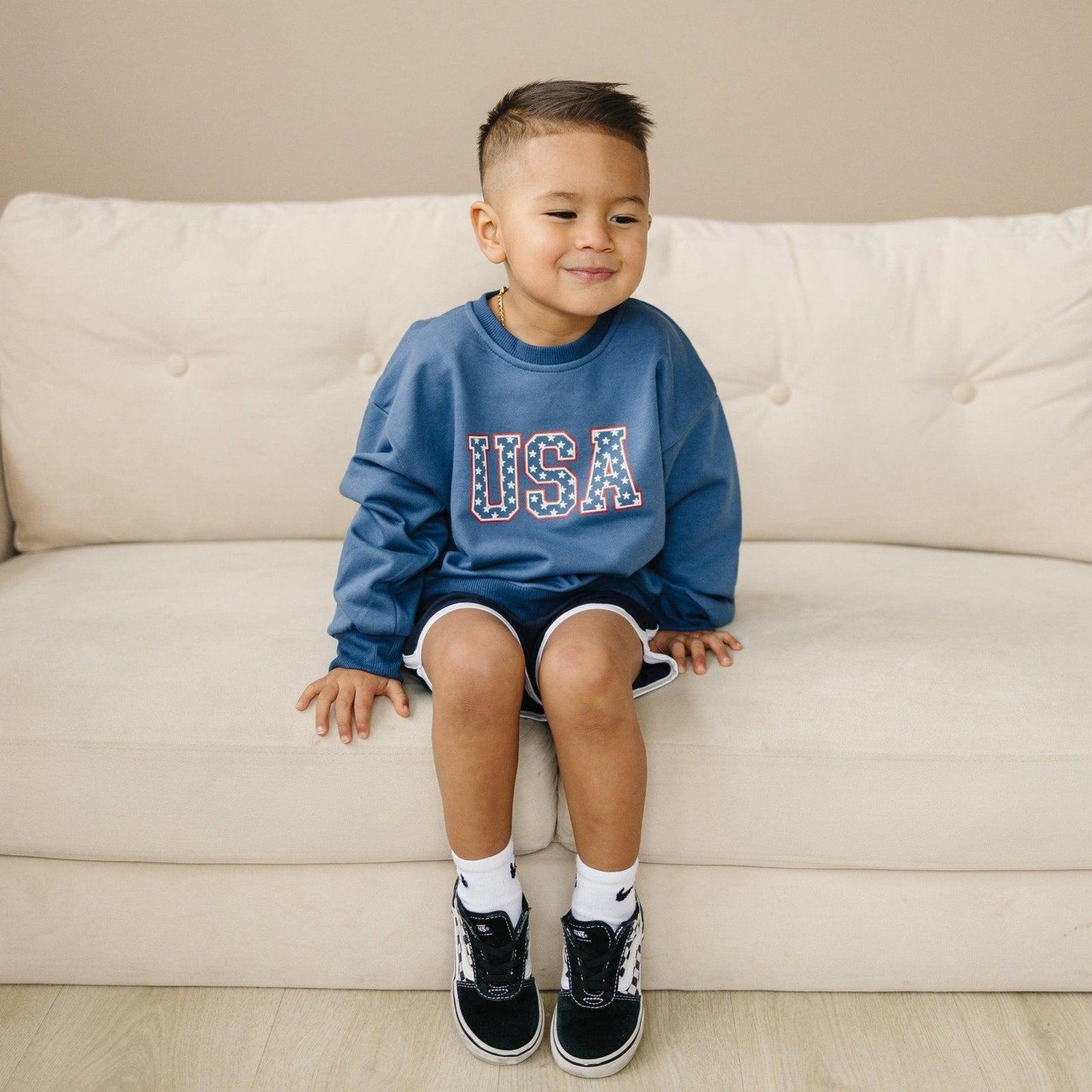 USA Stars Crewneck Sweatshirt