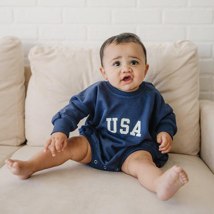 USA Sweatshirt Romper - more colors