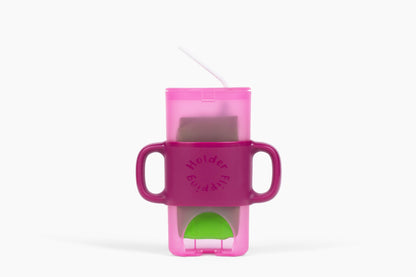 KiddyTrek 4-in-1 Sip & Snack Set - Food Pouch & Juice Box Holder, Snack Cup, Sip Cup ALL IN ONE