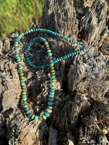 Wild Prairie Kingman Turquoise Beaded Necklace