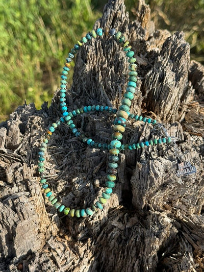 Wild Prairie Kingman Turquoise Beaded Necklace