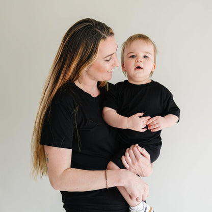 Women's Bamboo Tee & Bike Shorts - sold as separates