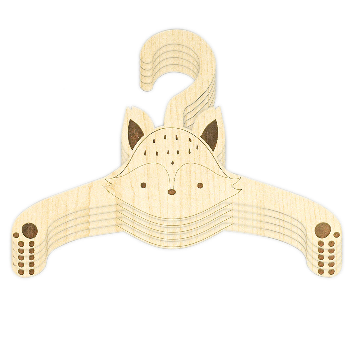 Wooden Animal Baby Hangers, Wooden Baby Closet Hangers