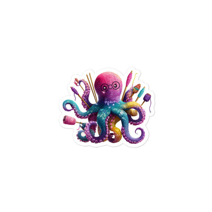 Yarnctopus Sticker – Bubble-Free Sticker for Makers, Crafters & Yarn Addicts